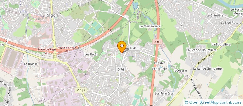 localisation de l'entreprise MADAME BETTY LEOTE  LES SORINIERES