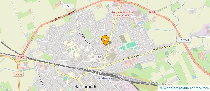 localisation de l'entreprise MADAME BETTY LEUCHART  HAZEBROUCK