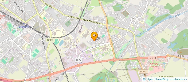 localisation de l'entreprise MADAME BETTY MACIEJEWSKI  BEUVRY