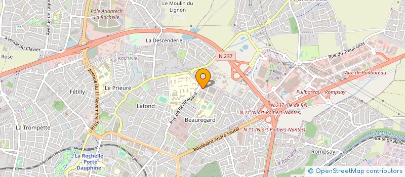 localisation de l'entreprise MADAME BETTY MAGNOU  LA ROCHELLE