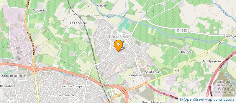 localisation de l'entreprise MADAME BETTY MAZET  BOUJAN-SUR-LIBRON