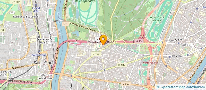 localisation de l'entreprise MADAME BETTY MBO à BOULOGNE-BILLANCOURT