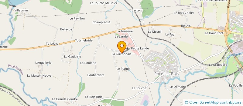 localisation de l'entreprise MADAME BETTY MENARD à POCE-LES-BOIS