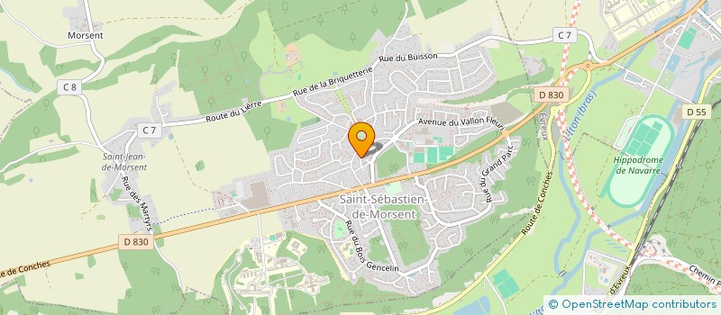 localisation de l'entreprise MADAME BETTY MERHAM  SAINT-SEBASTIEN-DE-MORSENT