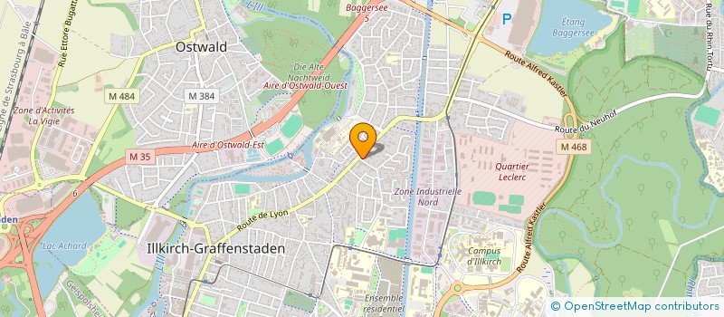 localisation de l'entreprise MADAME BETTY MITSCHLER  ILLKIRCH-GRAFFENSTADEN