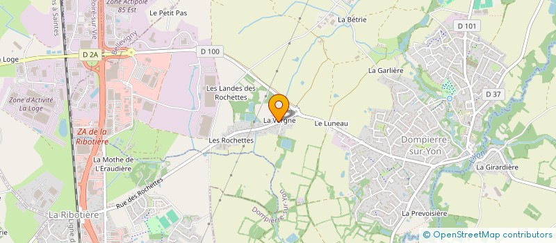 localisation de l'entreprise MADAME BETTY MORIN  DOMPIERRE-SUR-YON