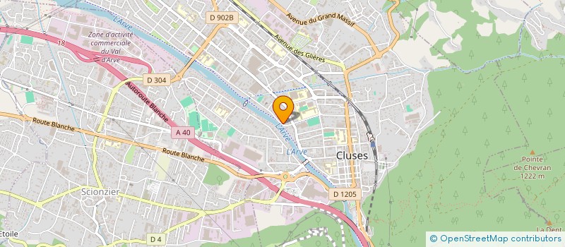 localisation de l'entreprise MADAME BETTY PALUMBO  CLUSES