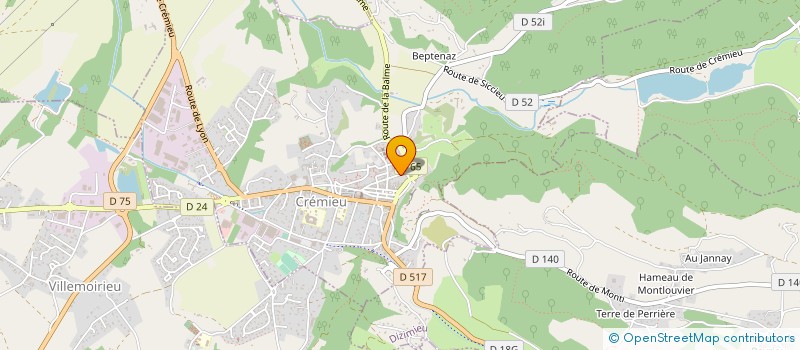 localisation de l'entreprise MADAME BETTY PIGNATELLI  CREMIEU
