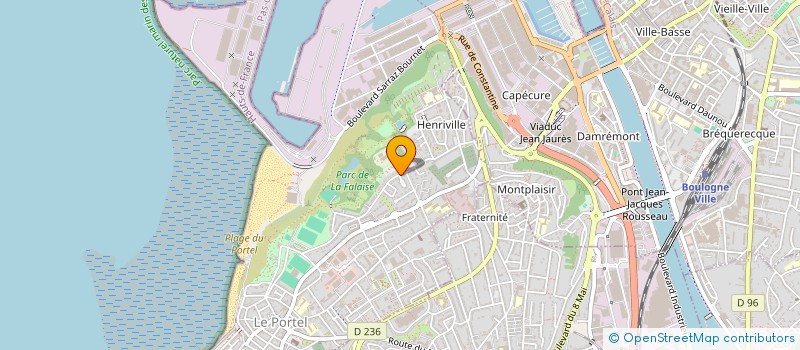 localisation de l'entreprise MADAME BETTY PRUVOST  LE PORTEL