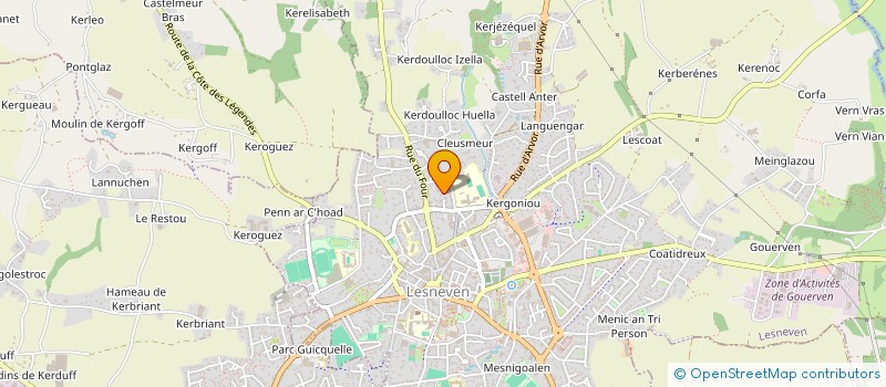 localisation de l'entreprise MADAME BETTY RETY à LESNEVEN