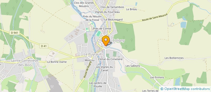 localisation de l'entreprise MADAME BETTY ROCHON à CHATILLON-COLIGNY