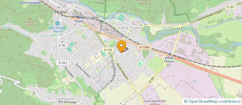 localisation de l'entreprise MADAME BETTY ROHMER  VIEUX-THANN