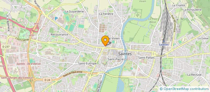 localisation de l'entreprise MADAME BETTY SIGNORI  SAINTES