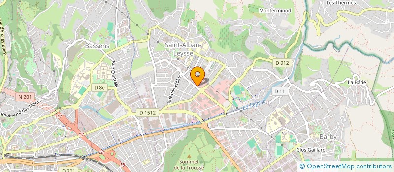 localisation de l'entreprise MADAME BETTY SOMON  SAINT-ALBAN-LEYSSE