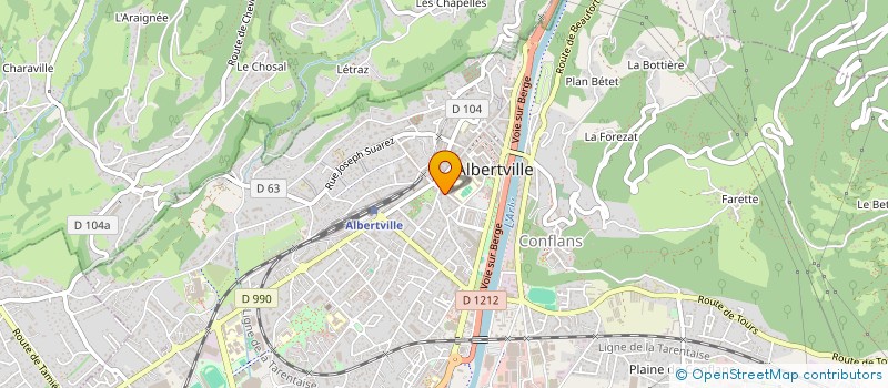 localisation de l'entreprise MADAME BETTY SZOSTAK  ALBERTVILLE