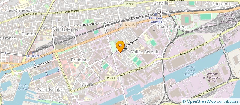 localisation de l'entreprise MADAME BETTY TAVERNIER  LE HAVRE