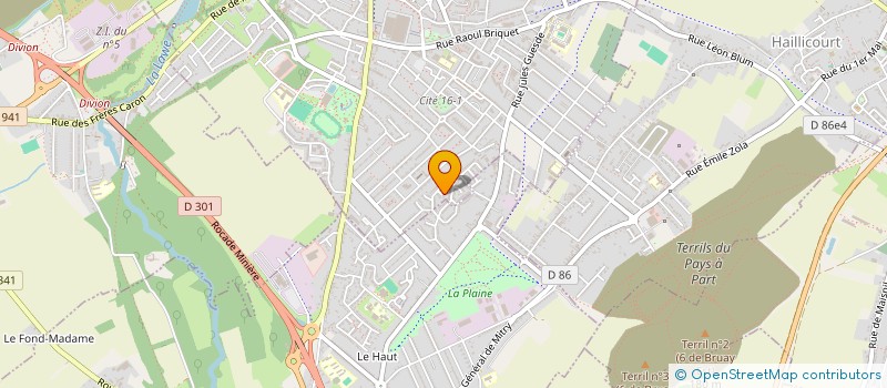localisation de l'entreprise MADAME BETTY TELLIER à BRUAY-LA-BUISSIERE