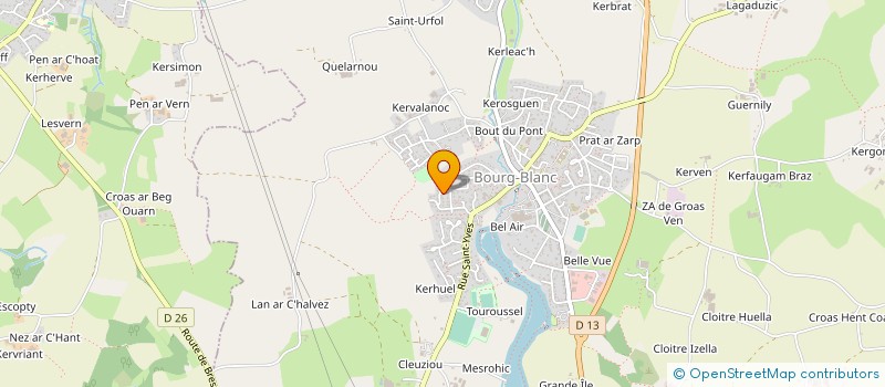 localisation de l'entreprise MADAME BETTY WINTER  TREGLONOU