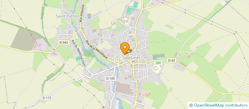 localisation de l'entreprise MADAME BETTYNA BRACQ  SOLESMES