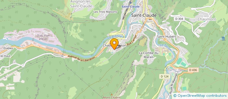 localisation de l'entreprise MADAME BETUL SAHIN à SAINT-CLAUDE