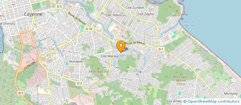 localisation de l'entreprise MADAME BEVERLEY FORD  CAYENNE