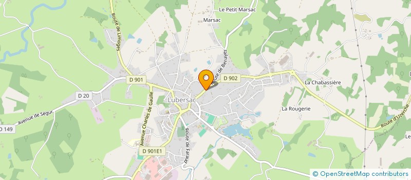 localisation de l'entreprise MADAME BEVERLEY JONES  LUBERSAC