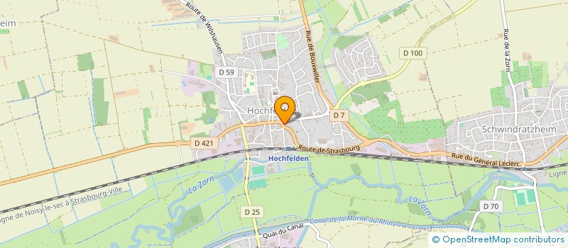 localisation de l'entreprise MADAME BEVERLINE SIMON  HOCHFELDEN