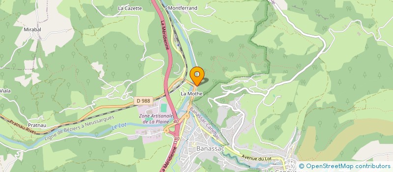 localisation de l'entreprise MADAME BEVERLY GIBERT  BANASSAC-CANILHAC