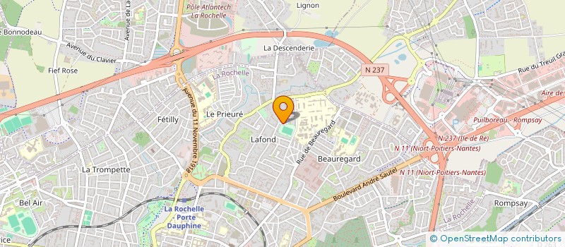 localisation de l'entreprise MADAME BEVERLY RODRIGUEZ à LA ROCHELLE