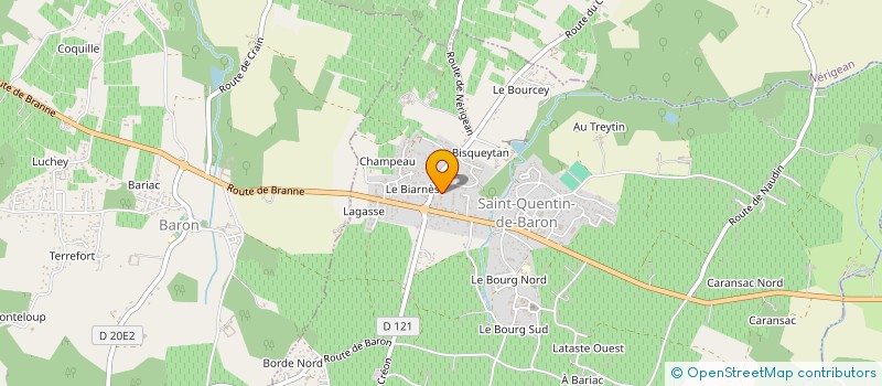 localisation de l'entreprise MADAME BEYLOT VACHER  SAINT-QUENTIN-DE-BARON