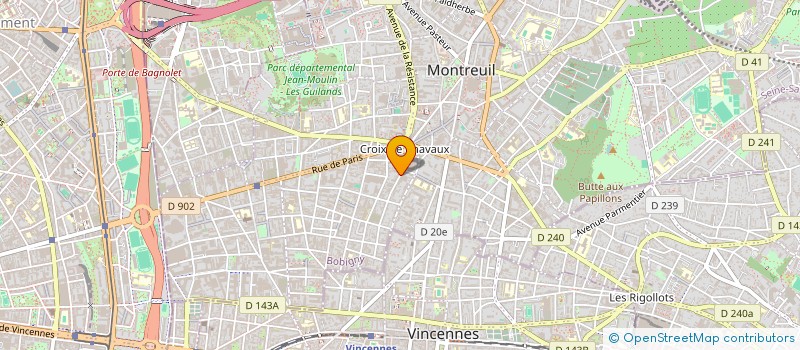 localisation de l'entreprise MADAME BIANCA CIOBAN  MONTREUIL