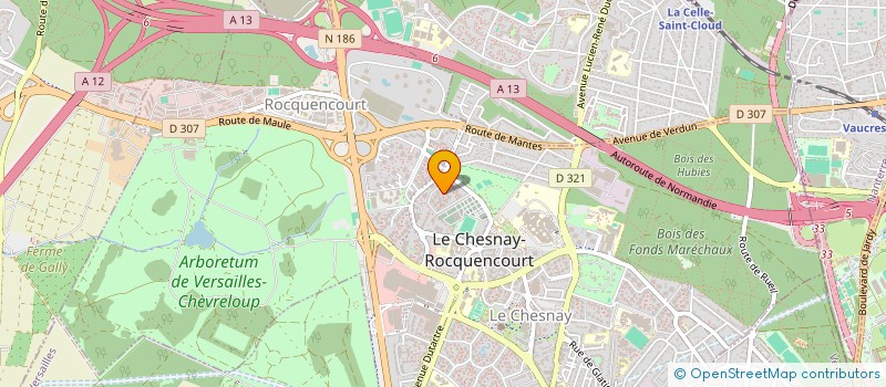 localisation de l'entreprise MADAME BIANCA DELORME  LE CHESNAY-ROCQUENCOURT