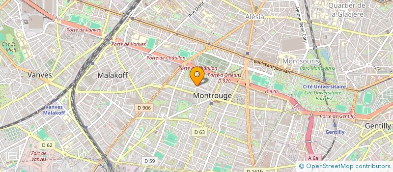 localisation de l'entreprise MADAME BIANCA RASOLOHARISON à MONTROUGE