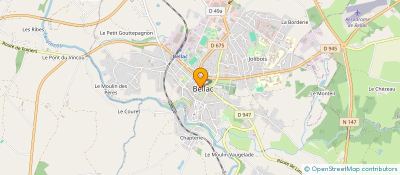 localisation de l'entreprise MADAME BIANCA-ROMA CIUPE  BELLAC