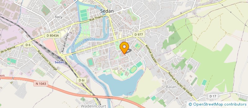 localisation de l'entreprise MADAME BIBI MARIAMME JAGESSUR  SEDAN