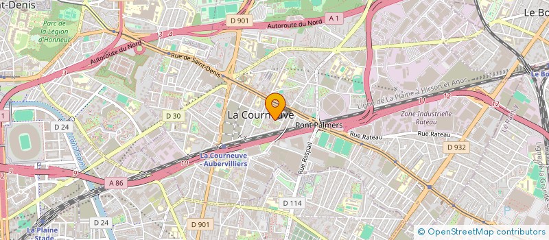 localisation de l'entreprise MADAME BIBI NAZREEN ISMAEL  LA COURNEUVE