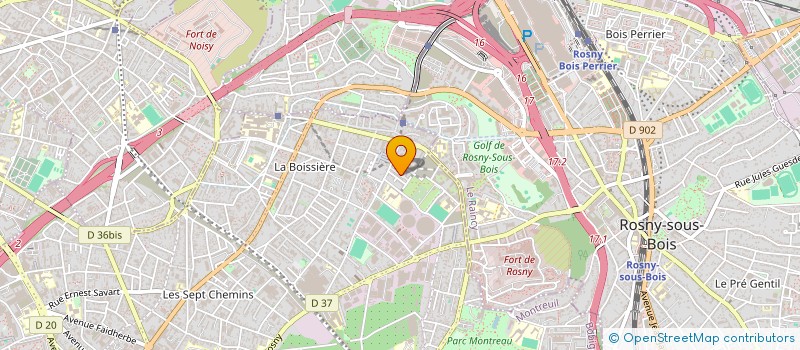 localisation de l'entreprise MADAME BIBI ROSIDAH MAREGA à MONTREUIL