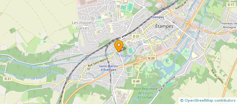 localisation de l'entreprise MADAME BIBIANE ALINE NDZIE ATEBA  ETAMPES