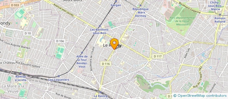 localisation de l'entreprise MADAME BIBIANE KINGUE-SOPPO  LE RAINCY