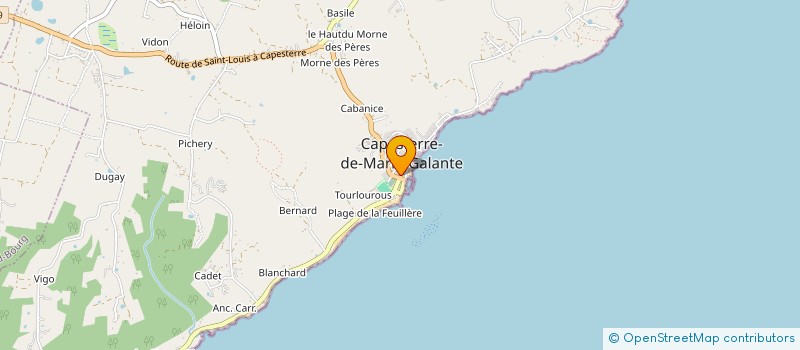 localisation de l'entreprise MADAME BIBIANE TONDEREAU à CAPESTERRE-DE-MARIE-GALANTE