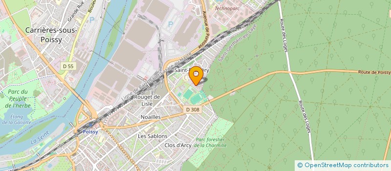 localisation de l'entreprise MADAME BIBICHE KATUMBA  POISSY