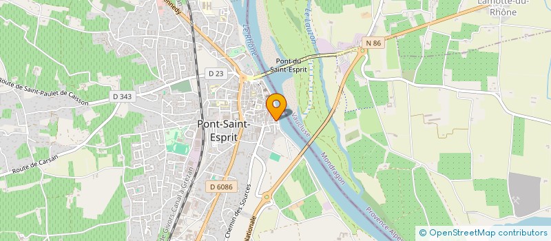 localisation de l'entreprise MADAME BICH DAO  PONT-SAINT-ESPRIT