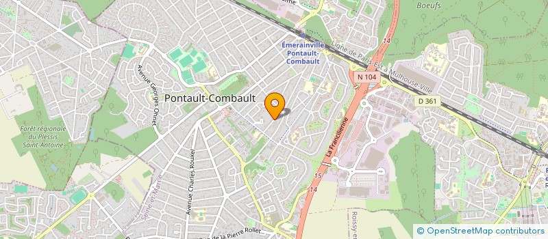 localisation de l'entreprise MADAME BIENVENIDA MATEOS à PONTAULT-COMBAULT