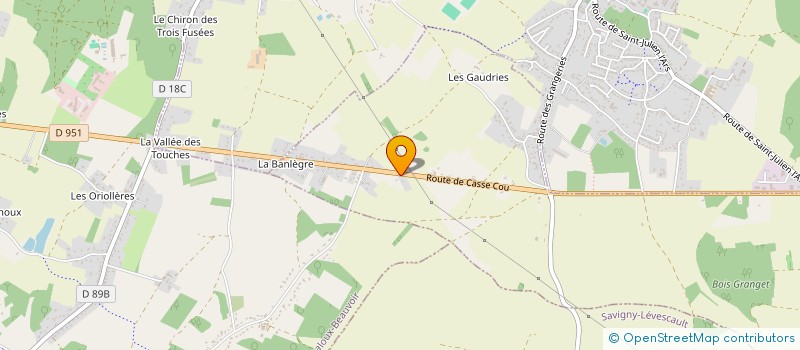 localisation de l'entreprise MADAME BIENVENUE NTSAME ELLA  SAINT-JULIEN-L'ARS