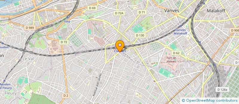localisation de l'entreprise MADAME BIGNON LE GARRERES à CLAMART