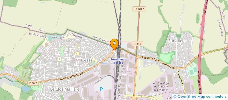 localisation de l'entreprise MADAME BIHA RAZOUKI  FOSSES