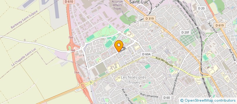 localisation de l'entreprise MADAME BIJOU BACKY  LA CHAPELLE-SAINT-LUC