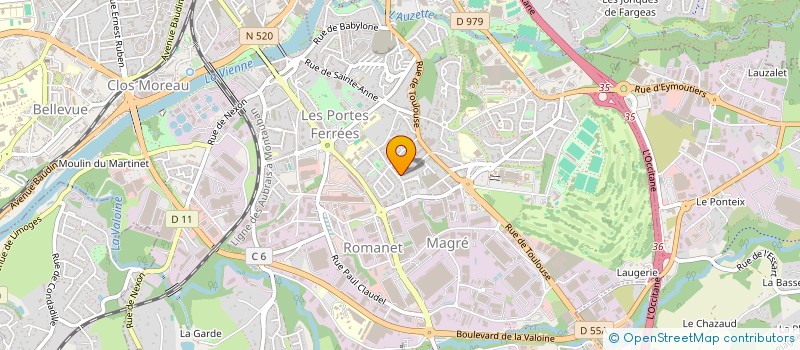 localisation de l'entreprise MADAME BILGE AKKUS à LIMOGES