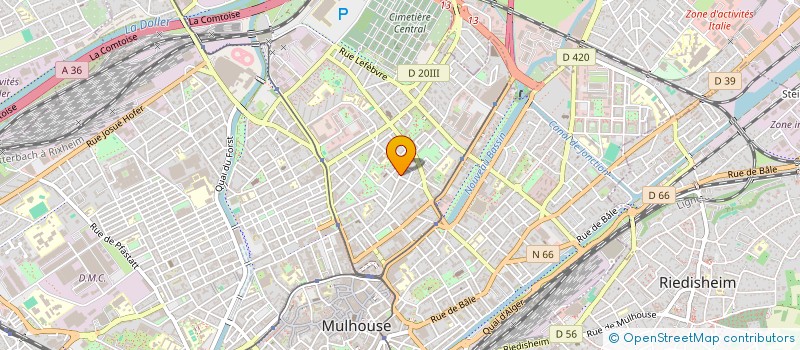 localisation de l'entreprise MADAME BILJANA PETROVIC  MULHOUSE