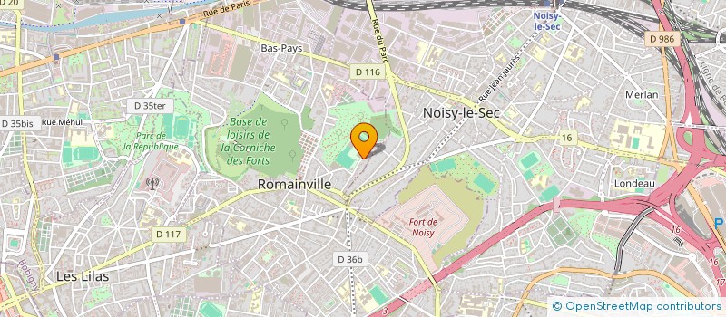 localisation de l'entreprise MADAME BILJANA TANASKOVIC à ROMAINVILLE